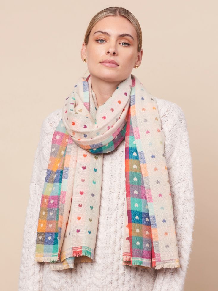 TIGER TREE Piccolo Romance Scarf - Cream scarf - Zabecca Living