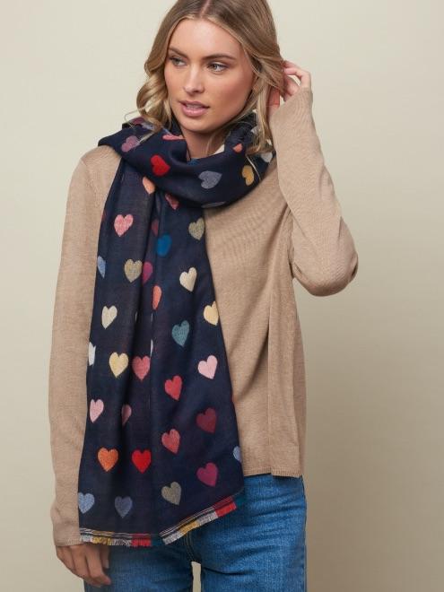 TIGER TREE Romance Scarf - Indigo scarf - Zabecca Living