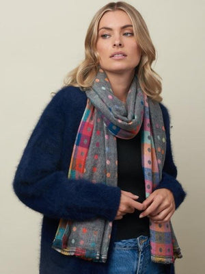 TIGER TREE She's Dotty Scarf - Smoke scarf - Zabecca Living