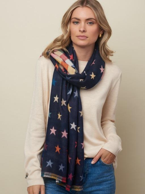 TIGER TREE Starry Night Scarf - Indigo scarf - Zabecca Living