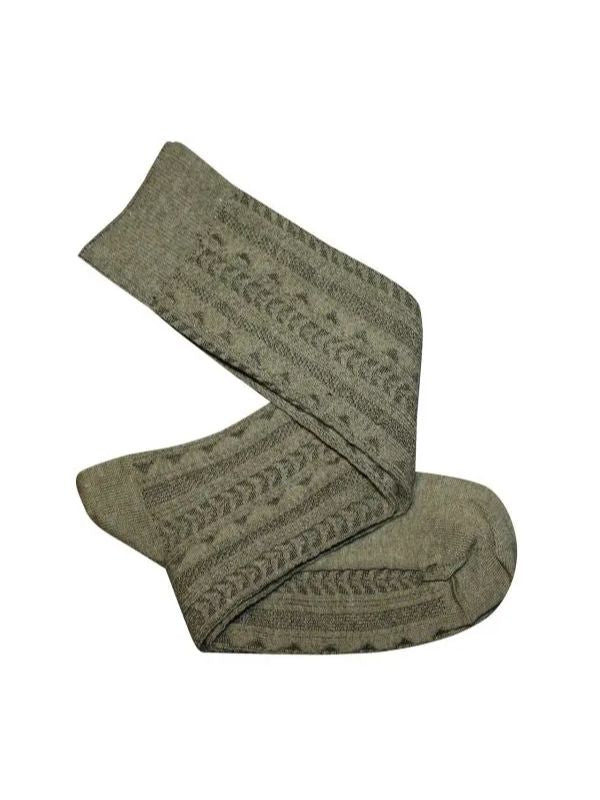 TIGHTOLOGY Tevere Long Socks One Size - Olive Socks - Zabecca Living