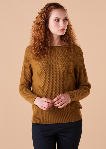 UIMI Bellamy Merino Wool Jumper - Brass Jumpers - Zabecca Living