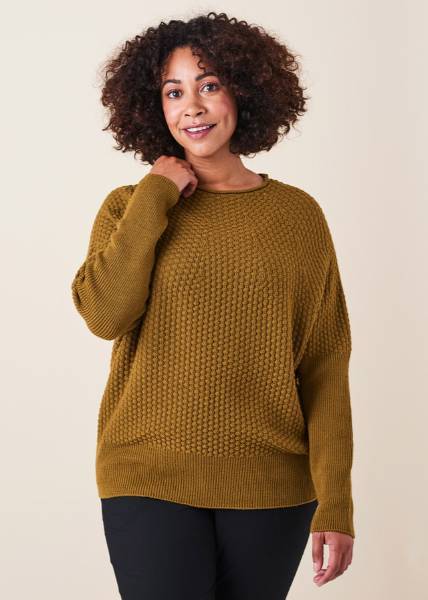 UIMI Bellamy Merino Wool Jumper - Saffron Jumpers + Knitwear - Zabecca Living