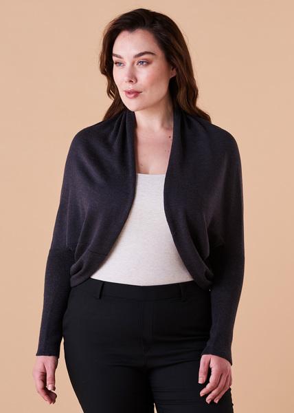 UIMI Clara Shrug - Blackcurrant Cardigan - Zabecca Living