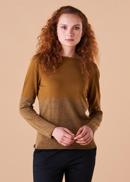 UIMI Harlow Merino Wool Top - Brass Jumpers + Knitwear - Zabecca Living