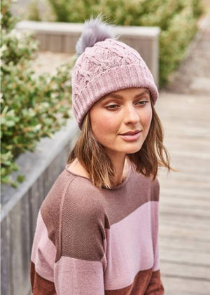 UIMI Mabel Merino Beanie - Rosewood Beanie - Zabecca Living