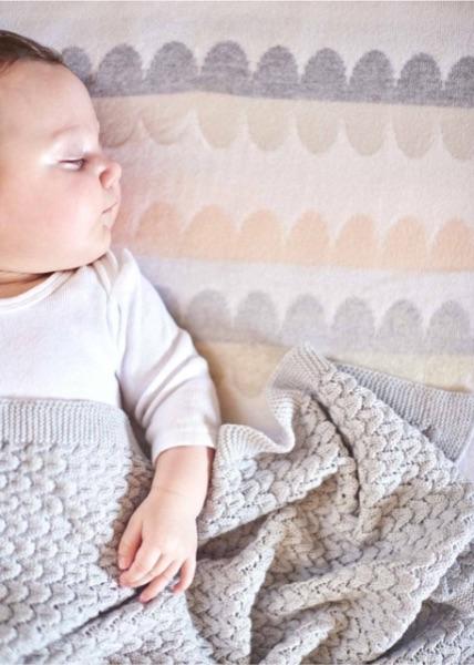 UIMI | Molly Merino Wool Bassinet Blanket - Salt | Zabecca Living