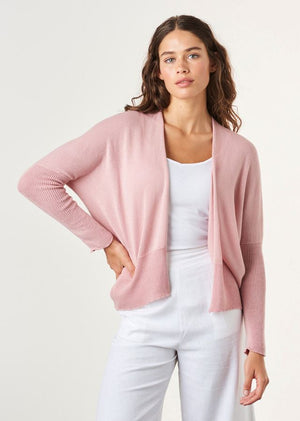 UIMI Nancy Cashmere and Cotton Cardigan - Blush Jumpers + Knitwear - Zabecca Living