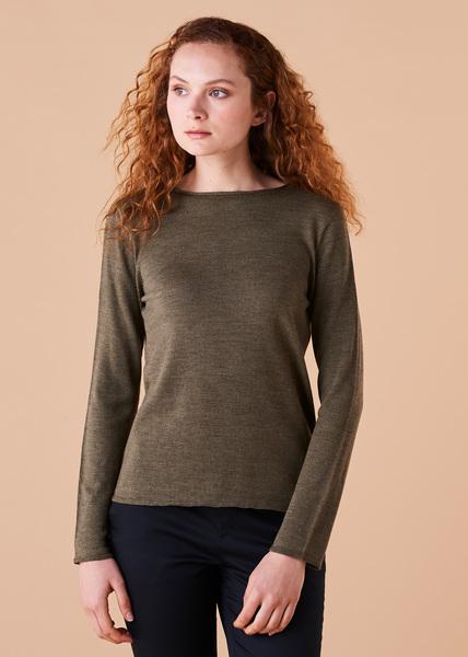 UIMI Phoebe Merino Top - Olive Jumpers + Knitwear - Zabecca Living