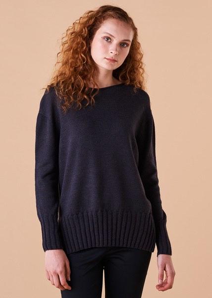 UIMI Quinn Merino Jumper - Blackcurrant Jumpers + Knitwear - Zabecca Living