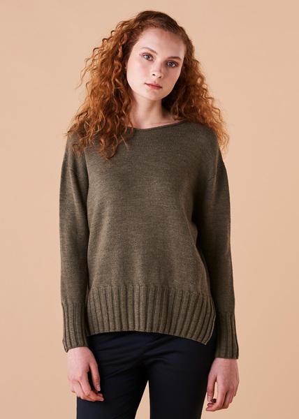 UIMI Quinn Merino Jumper - Olive Jumpers + Knitwear - Zabecca Living