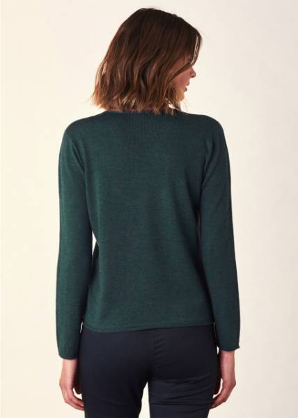 UIMI Scarlet V Merino Wool Top - Ivy Jumpers + Knitwear - Zabecca Living