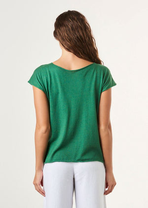 UIMI Tully Egyptian Cotton Tee - Indigo Tee - Zabecca Living