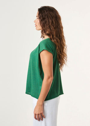 UIMI Tully Egyptian Cotton Tee - Indigo Tee - Zabecca Living
