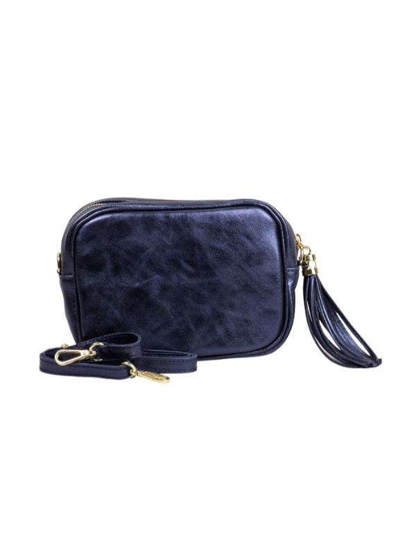 URBAN LUXURY Foiled Crossbody Bag - Blue bag - Zabecca Living