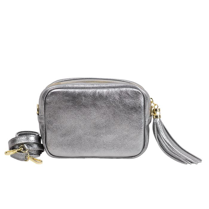 URBAN LUXURY Foiled Crossbody Bag - Silver bag - Zabecca Living