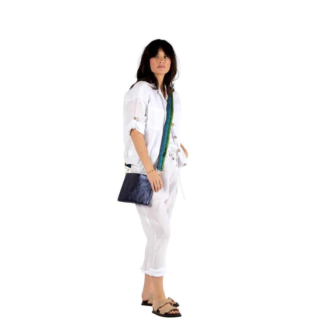 URBAN LUXURY Foiled Crossover Bag - Blue bag - Zabecca Living