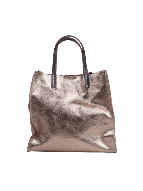 URBAN LUXURY Foiled Tote Bag - Beige bag - Zabecca Living