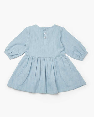 WALNUT Fleur Blouson Dress - Sky Multi BABY CLOTHING - Zabecca Living