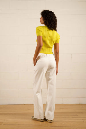 WE ARE THE OTHERS Bronte Trouser - Ivory Shimmer PANTS - Zabecca Living