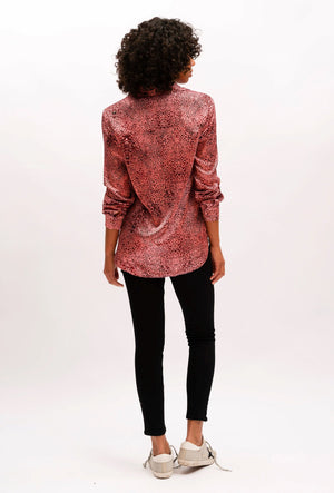 WE ARE THE OTHERS Carmen Shirt - Pink Leopard Shirts & Blouses - Zabecca Living
