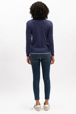 WE ARE THE OTHERS Erryn Lurex Knit - Indigo Jumpers + Knitwear - Zabecca Living