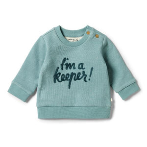 WILSON AND FRENCHY Organic French Terry Sweat - Arctic BABY CLOTHING - Zabecca Living