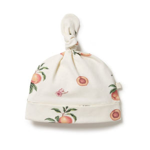 WILSON AND FRENCHY Organic Knot Hat - So Peachy Baby Hat - Zabecca Living