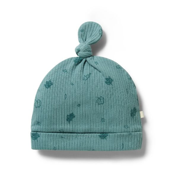 WILSON AND FRENCHY Organic Rib Knot Hat - Little Leaf Baby Hat - Zabecca Living