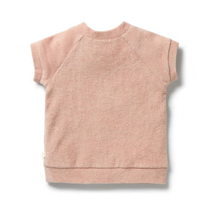 WILSON AND FRENCHY Terry Short Sleeve Sweat - Rose BABY CLOTHING - Zabecca Living