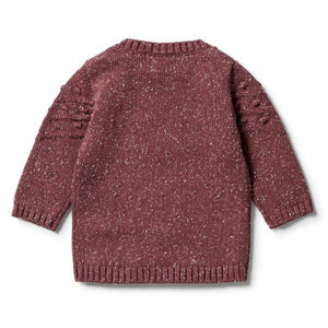 WILSON & FRENCHY Bauble Jumper - Wild Ginger Fleck BABY CLOTHING - Zabecca Living