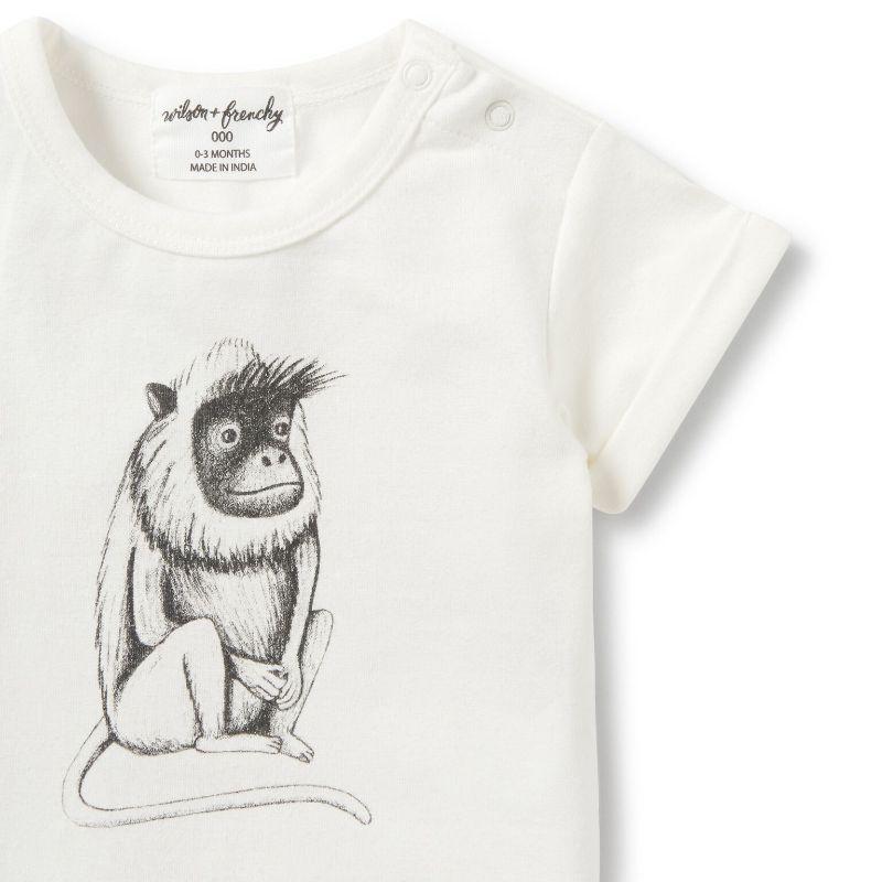 WILSON & FRENCHY Cheeky Monkey Rolled Cuff Tee BABY CLOTHING - Zabecca Living