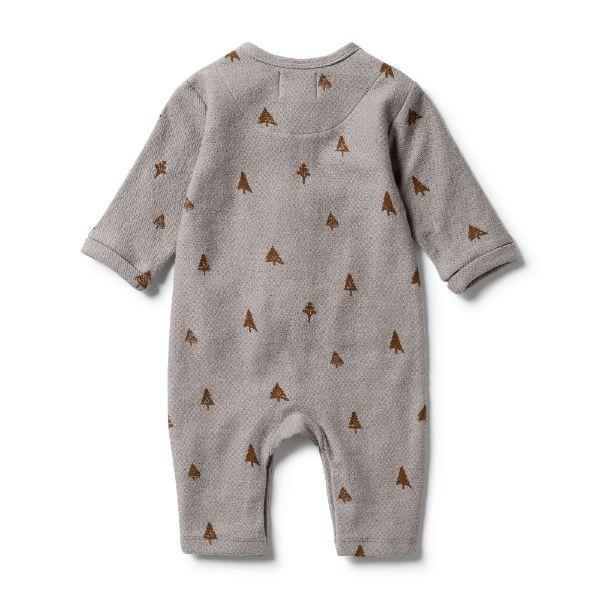 WILSON & FRENCHY French Terry Slouch Growsuit - Little Trees BABY CLOTHING - Zabecca Living