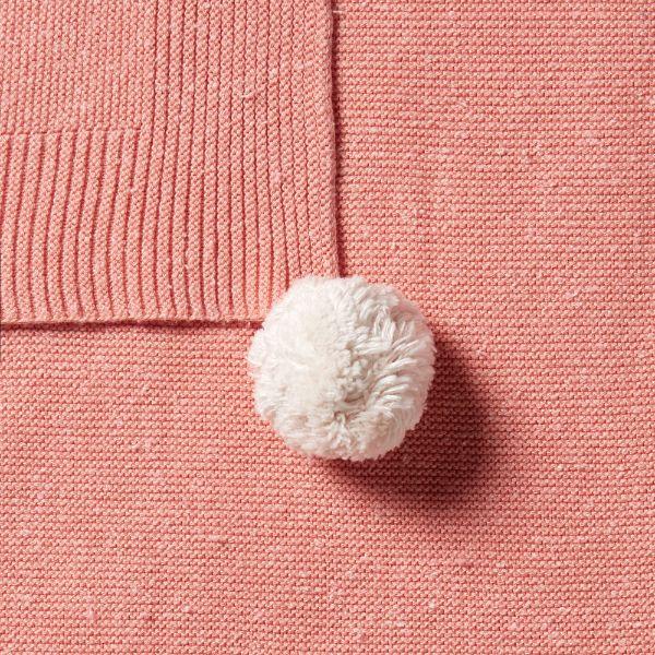 WILSON & FRENCHY Knitted Blanket - Flamingo Fleck BABY BLANKET - Zabecca Living
