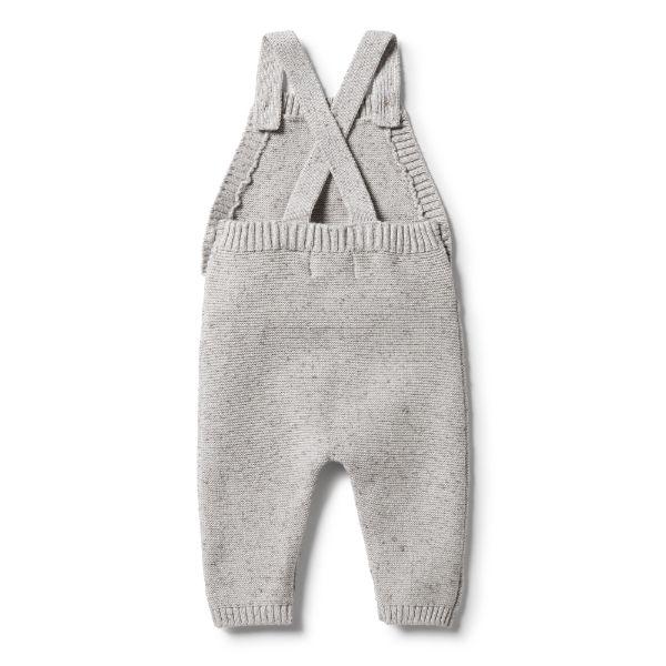 WILSON & FRENCHY Knitted Overalls - Grey Fleck BABY CLOTHING - Zabecca Living
