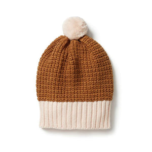 WILSON & FRENCHY Knitted Spliced Hat - Spice KIDS HAT - Zabecca Living