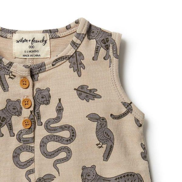 WILSON &amp; FRENCHY Organic Boyleg Growsuit - Azzad BABY CLOTHING - Zabecca Living