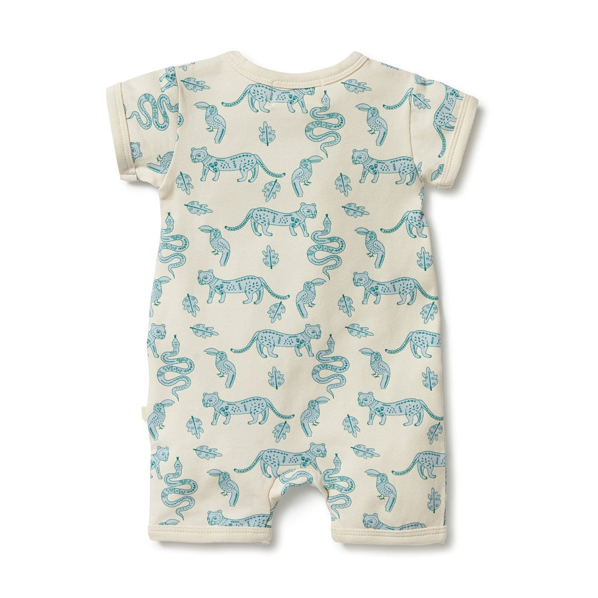 WILSON &amp; FRENCHY Organic Boyleg Zipsuit - Hello Jungle BABY CLOTHING - Zabecca Living