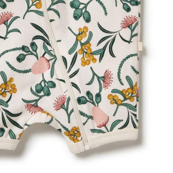 WILSON & FRENCHY Organic Boyleg Zipsuit - Nixie Fleur BABY CLOTHING - Zabecca Living