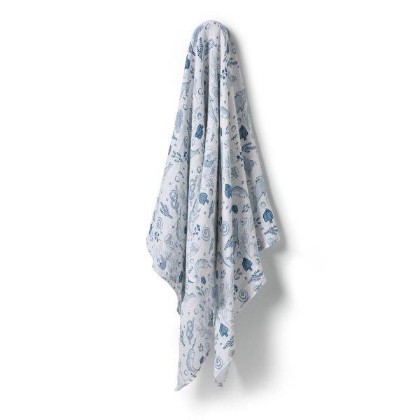 WILSON & FRENCHY Organic Bunny Rug - 7 Seas BABY BLANKET - Zabecca Living