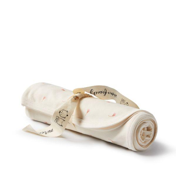 WILSON & FRENCHY Organic Bunny Rug - Little Blossom BABY BLANKET - Zabecca Living
