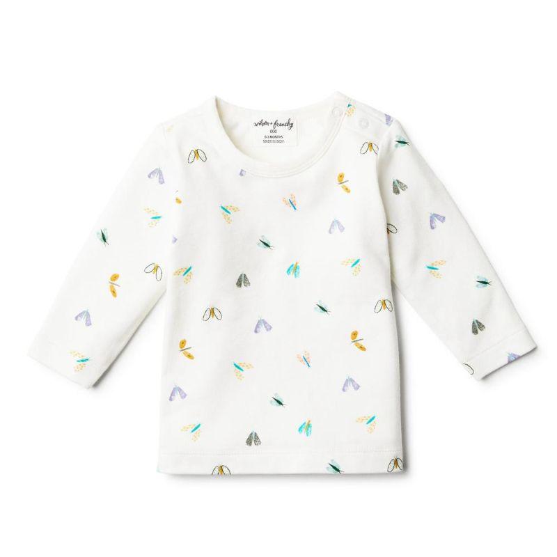 WILSON & FRENCHY Organic Flitter Flutter Long Sleeve Top BABY CLOTHING - Zabecca Living