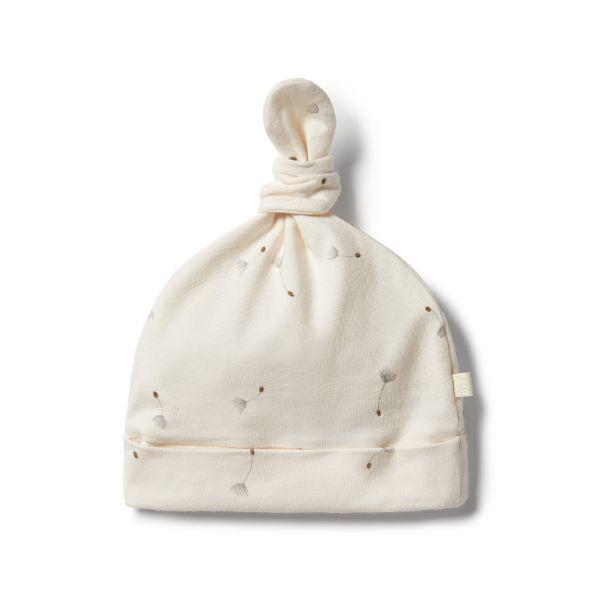 WILSON & FRENCHY Organic Knot Hat - Floating Dandelions BABY CLOTHING - Zabecca Living