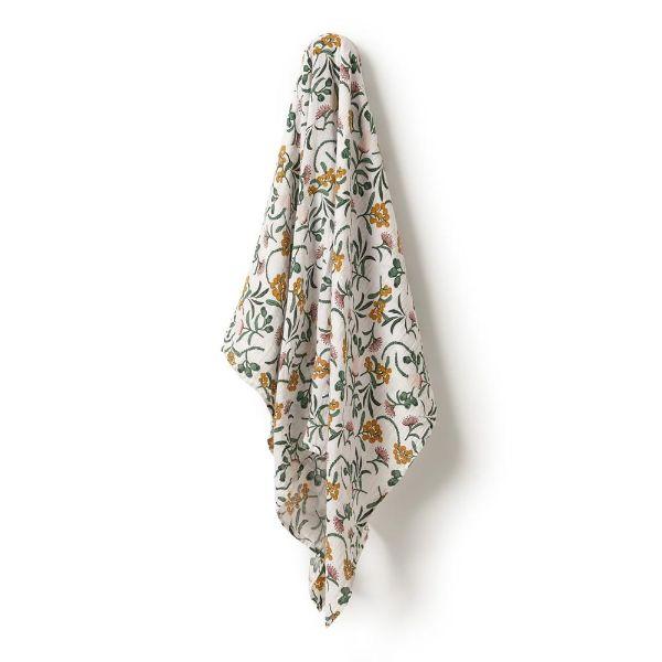 WILSON & FRENCHY Organic Muslin Wrap - Nixie Fleur BABY BLANKET - Zabecca Living