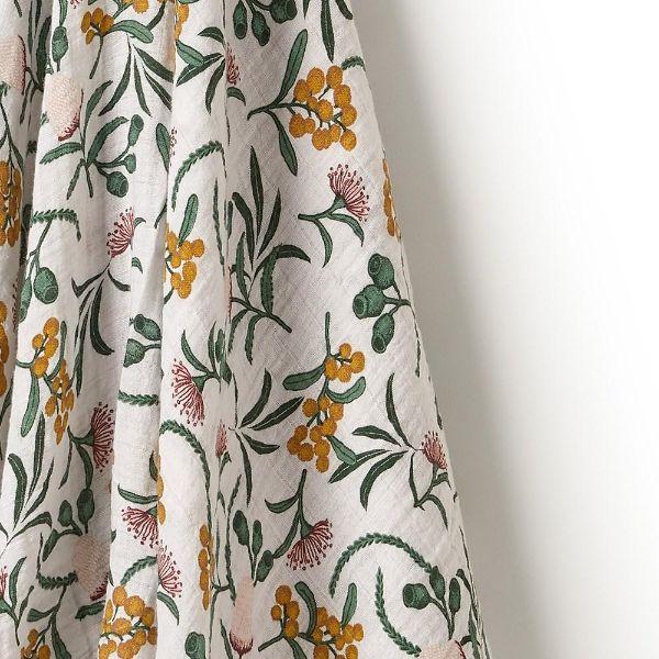 WILSON & FRENCHY Organic Muslin Wrap - Nixie Fleur BABY BLANKET - Zabecca Living
