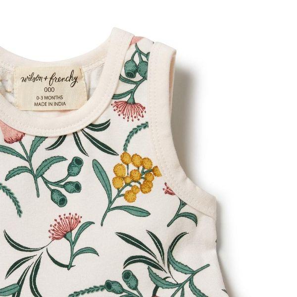 WILSON & FRENCHY Organic Ruffle Bodysuit - Nixie Fleur BABY CLOTHING - Zabecca Living