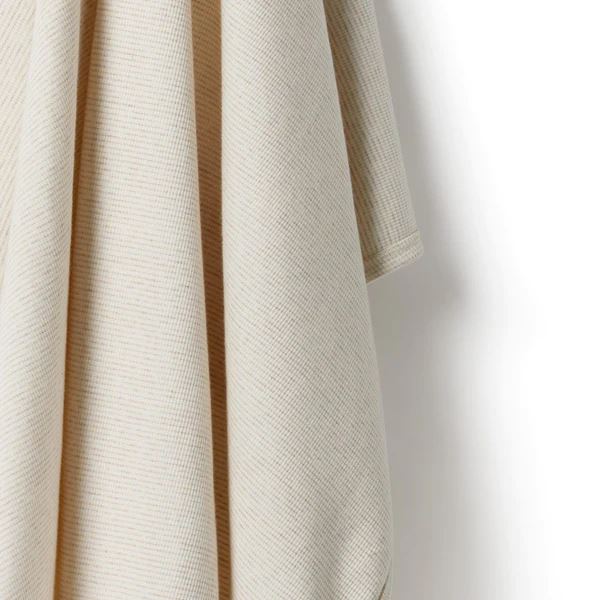 WILSON & FRENCHY Organic Stripe Rib Bunny Rug - Oatmeal BABY BLANKET - Zabecca Living