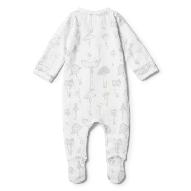 WILSON & FRENCHY Organic Wild Mushroom Zipsuit BABY CLOTHING - Zabecca Living