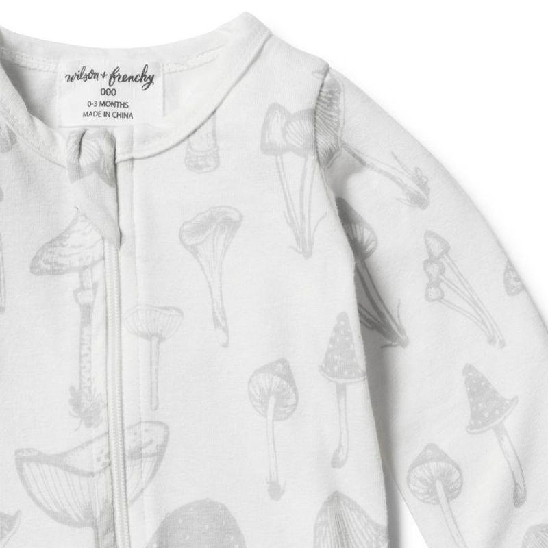 WILSON & FRENCHY Organic Wild Mushroom Zipsuit BABY CLOTHING - Zabecca Living