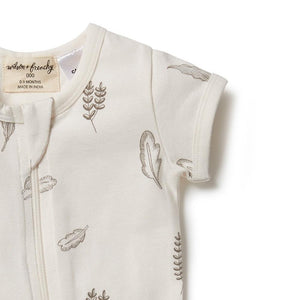 WILSON & FRENCHY Organic Zipsuit - Seedling BABY CLOTHING - Zabecca Living